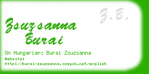 zsuzsanna burai business card